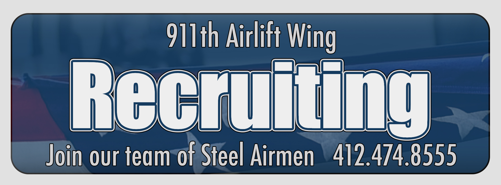 911th AW recruiting graphic